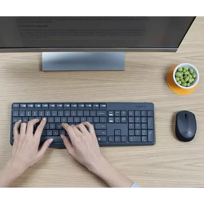 Draadloze toetsenbord- en muisset Logitech MK235