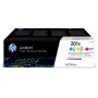 HP 201X 3-pack High Yield cyaan/magenta/geel originele LaserJet tonercartridges