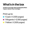 HP 201X 3-pack High Yield cyaan/magenta/geel originele LaserJet tonercartridges