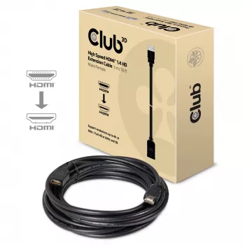CLUB3D High Speed HDMI™ 1.4 HD verlengkabel 5m/16ft male/female