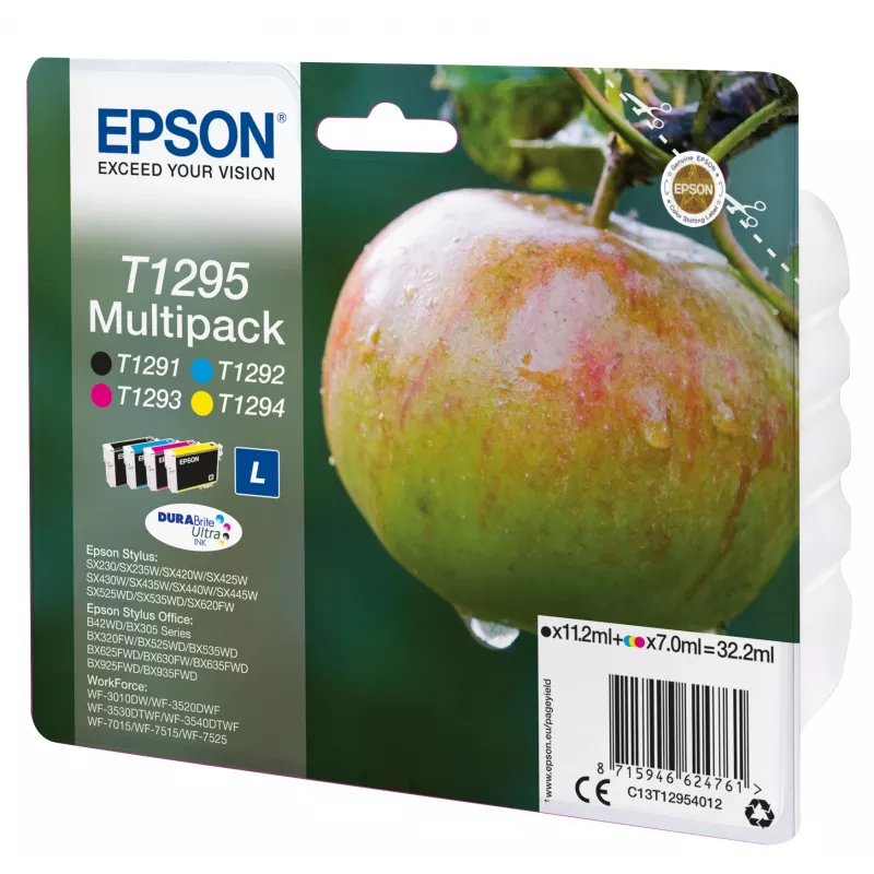 Inktpatroon Epson multipack T1295 zwart cyaan magenta geel