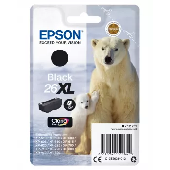 Epson 26XL printerpatroon zwart 500 pagina's inkt C13T26214012