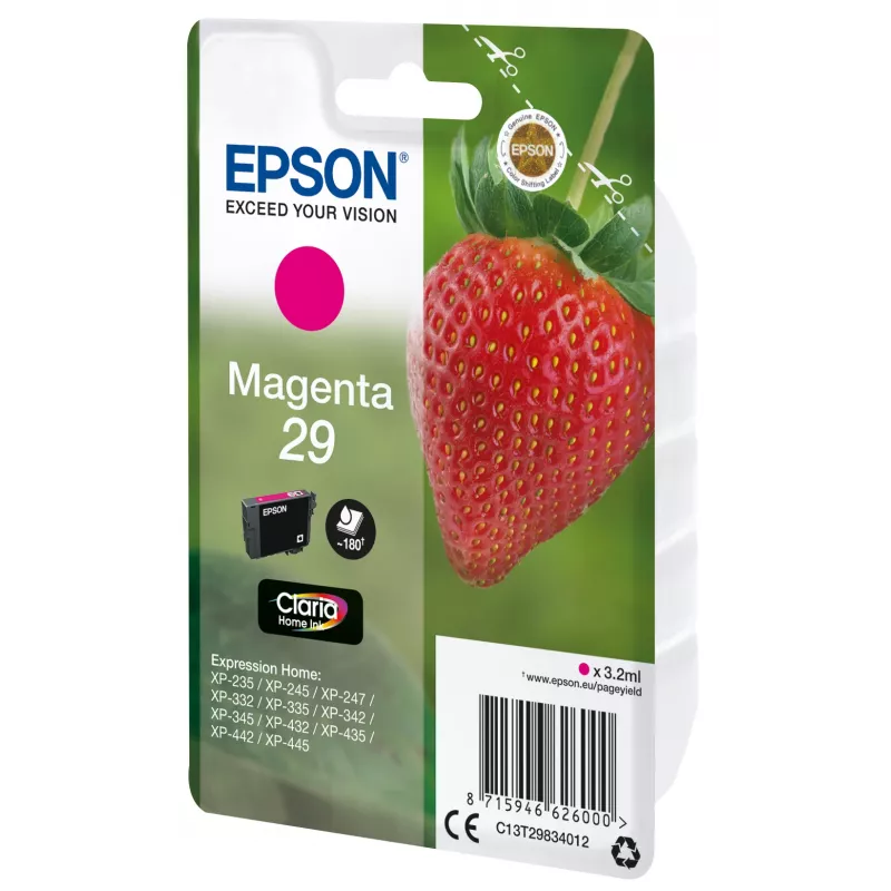 Epson Strawberry singlepack magenta 29 Claria Home inkt