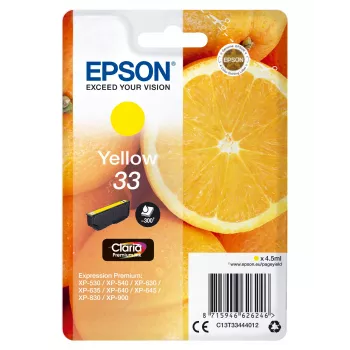 Epson Oranges singlepack geel 33 Claria Premium inkt