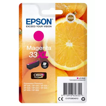 Cartridge Epson 33XL magenta 650 pagina's C13T33634012