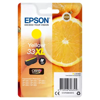Epson Oranges singlepack geel 33XL Claria Premium inkt