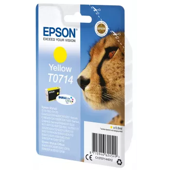Epson singlepack geel T0714 DURABrite Ultra inkt