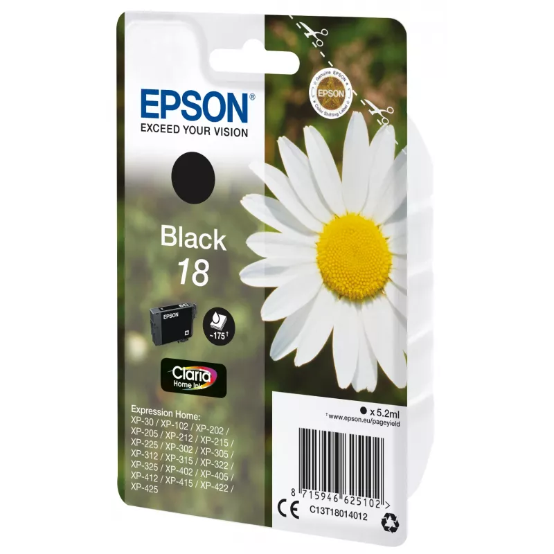 Epson Daisy singlepack zwart 18 Claria Home inkt