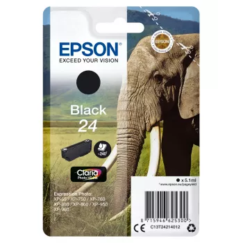 Cartridge Epson 24 240 pagina's inkt C13T24214012 zwart