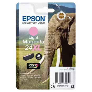 Cartridge Epson 24XL lichtmagenta 740 pagina's inkt C13T24364012