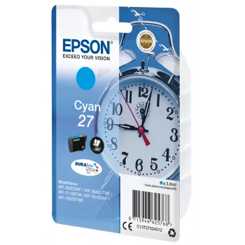 Epson Alarm clock singlepack cyaan 27 DURABrite Ultra inkt