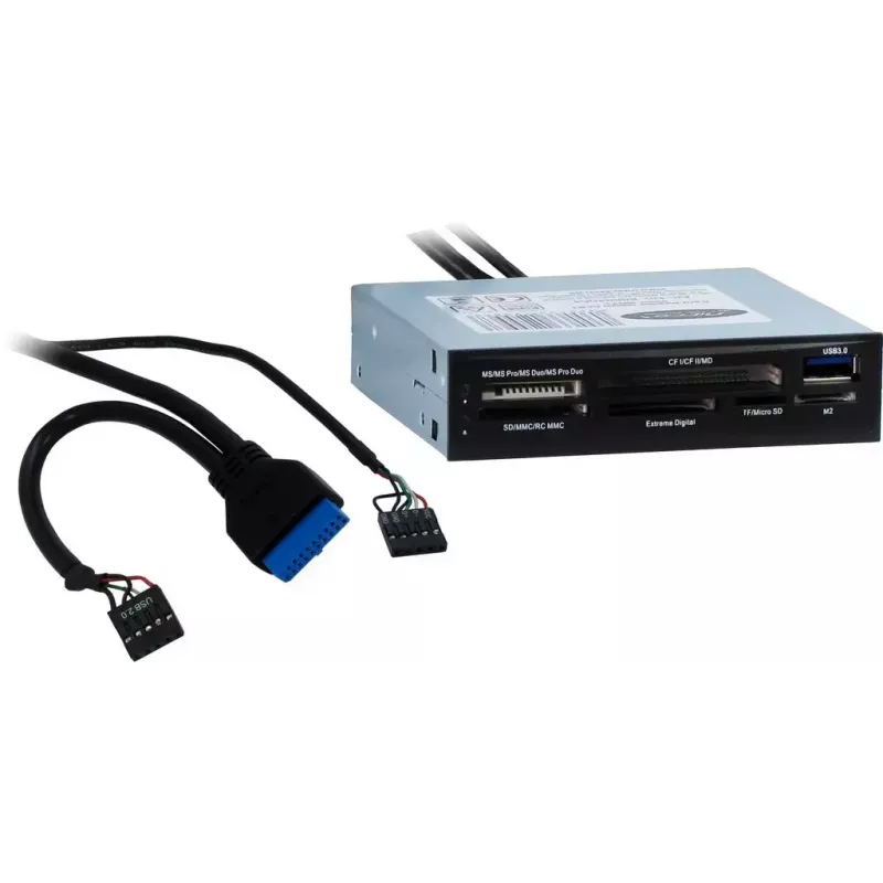 Kaartlezer Inter-Tech CI-01 USB 3.2 Gen 1 intern zwart