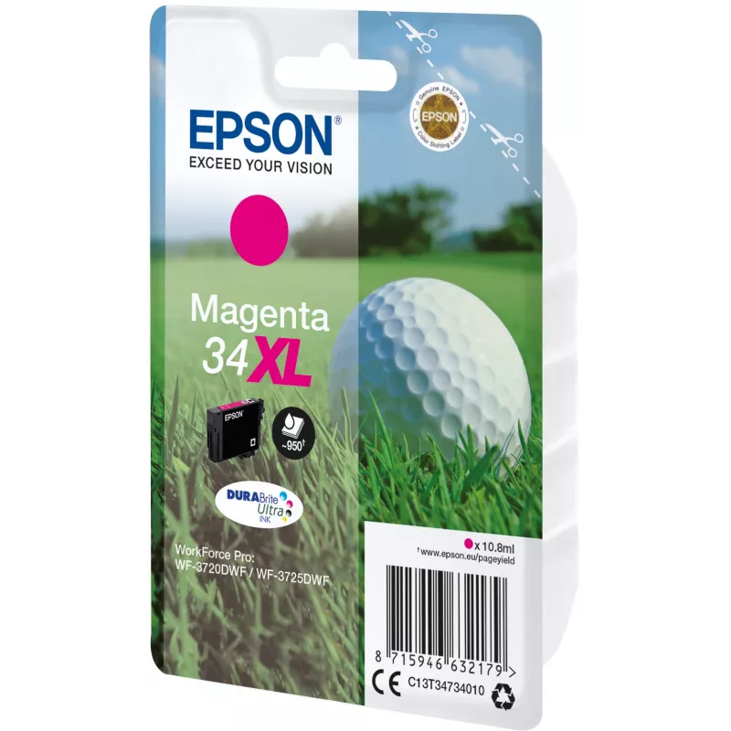 Cartridge Epson 34XL magenta 950 pagina's C13T34734010