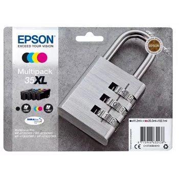 Epson Padlock multipack 4 kleuren 35XL DURABrite Ultra inkt