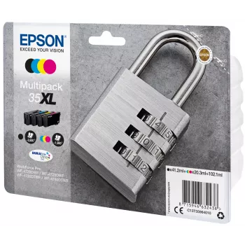 Epson Padlock multipack 4 kleuren 35XL DURABrite Ultra inkt