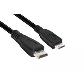 Club 3D CAC-1350 Mini HDMI-naar-HDMI 2.0-kabel, 4K60Hz, male/male, 1 m, zwart