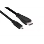 Club 3D CAC-1351 Micro HDMI-naar-HDMI 2.0-kabel, 4K60Hz, male/male, 1 m, zwart