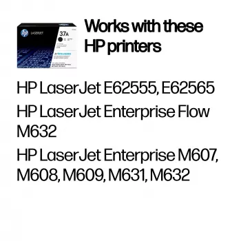 HP 37A CF237A tonercartridge, zwart, 11000 pagina's