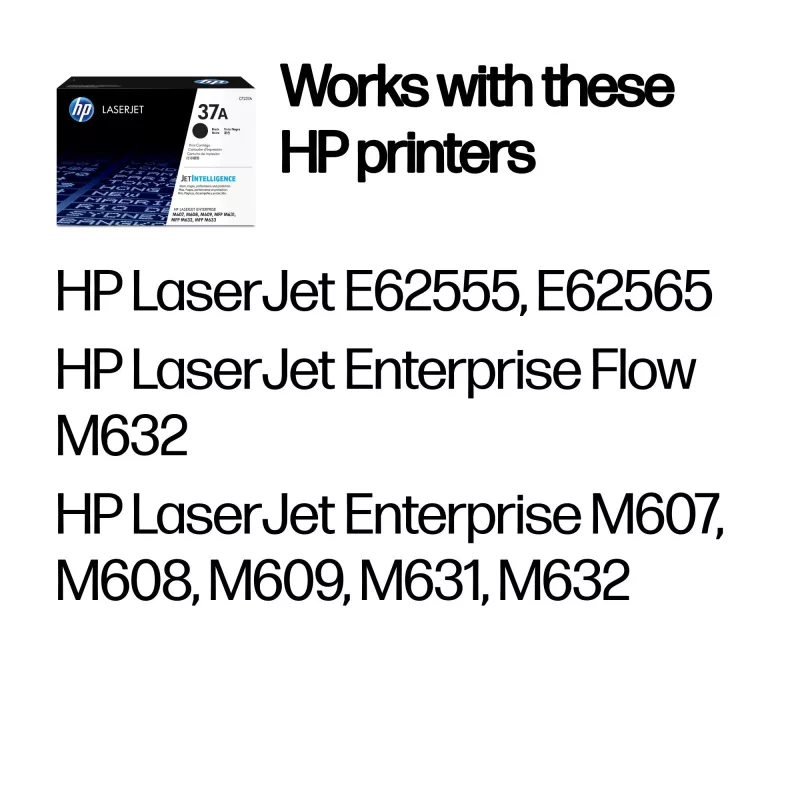 HP 37A CF237A tonercartridge, zwart, 11000 pagina's
