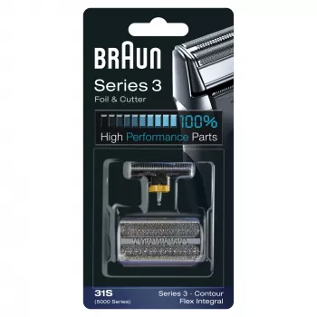Scheerkop BRAUN Series 3 31S – vervangende kop, enkele kop, zwart, 10 g