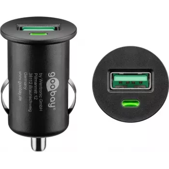 Auto-oplader Goobay 18 W Quick Charge 3.0 zwart