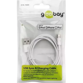 Lightning USB-oplaad- en synchronisatiekabel Goobay 72905