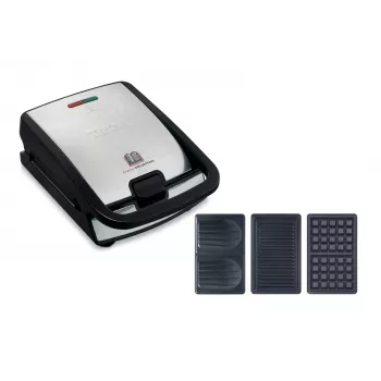 Tefal Snack Collection SW852D sandwichmaker 700 W zwart, roestvrij staal