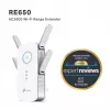 TP-Link RE650 netwerk-extender netwerk-transmitter wit 10, 100, 1000 Mbit/s