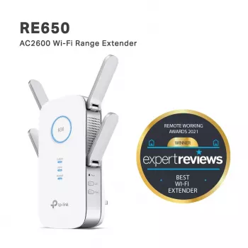 TP-Link RE650 netwerk-extender netwerk-transmitter wit 10, 100, 1000 Mbit/s