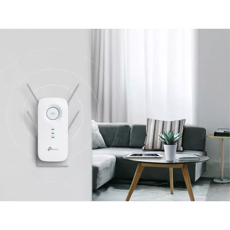TP-Link RE650 netwerk-extender netwerk-transmitter wit 10, 100, 1000 Mbit/s