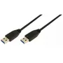 LogiLink CU0038 USB 3.0-kabel, USB-A M/M, 1 m, zwart