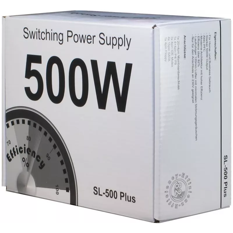 INTER-TECH voeding SL-500 Plus 500W ATX
