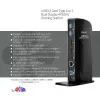 CLUB3D USB3.2 Gen1 type A of C Dual Display 4K60Hz Docking Station DisplayLink® gecertificeerd