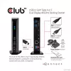 CLUB3D USB3.2 Gen1 type A of C Dual Display 4K60Hz Docking Station DisplayLink® gecertificeerd