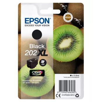 Epson kiwi singlepack zwart 202XL Claria Premium inkt