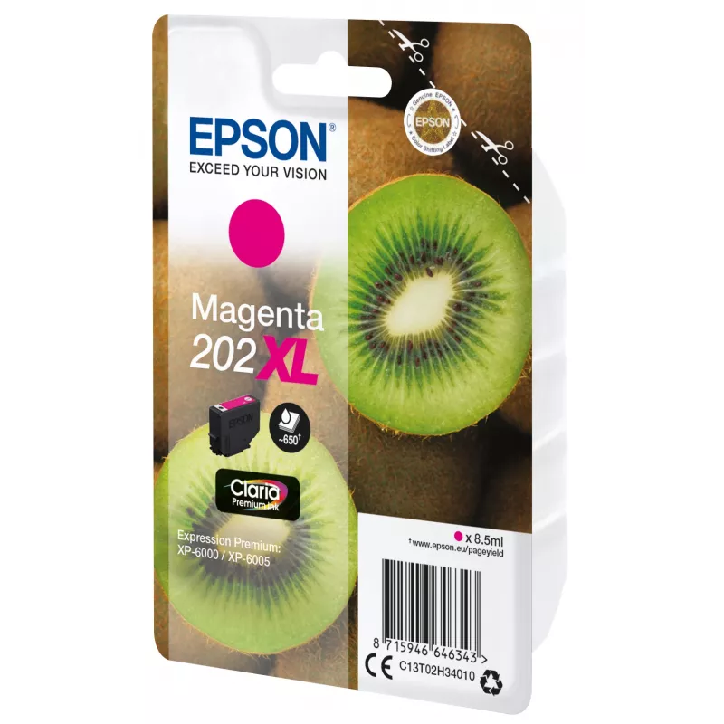 Epson kiwi singlepack magenta 202XL Claria Premium inkt