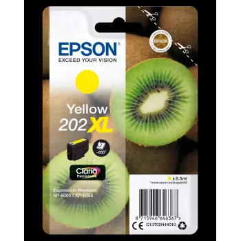 Epson kiwi singlepack geel 202XL Claria Premium inkt