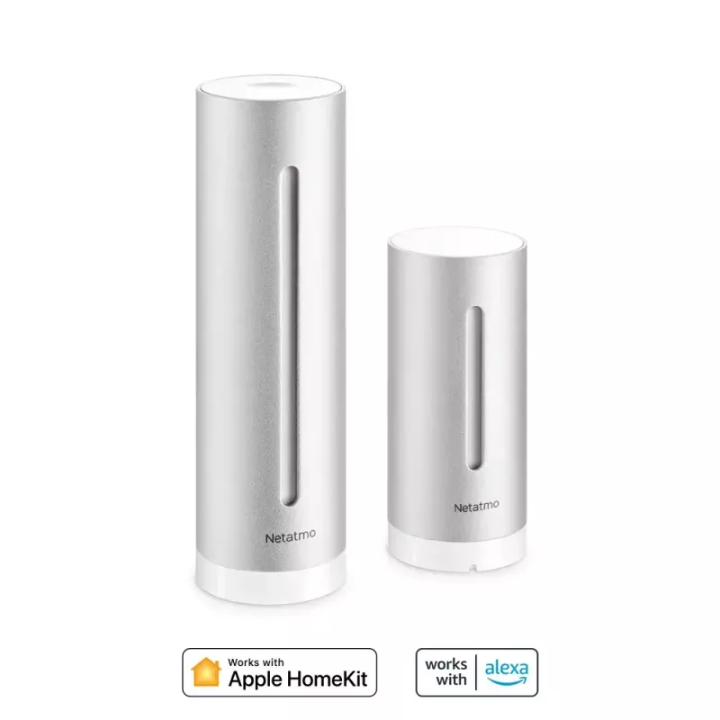 Netatmo NWS01-EC digitaal weerstation aluminium batterij/USB Wi-Fi