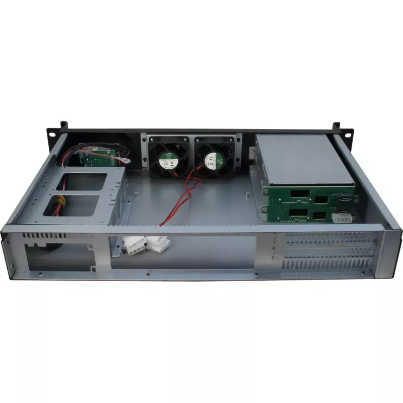 Serverbehuizing Inter-Tech 1.5U-1528L rack zwart