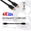 Club 3D CAC-2161 Mini DisplayPort 1.2 HBR2-kabel, 4K, M/M, 2 m, zwart