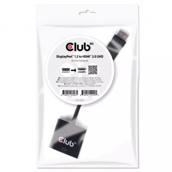 Actieve adapter DisplayPort 1.2 naar HDMI 2.0 CLUB3D CAC-2070