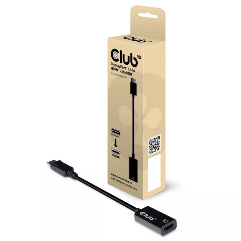 Actieve adapter DisplayPort 1.4 naar HDMI 2.0b CLUB3D CAC-1080