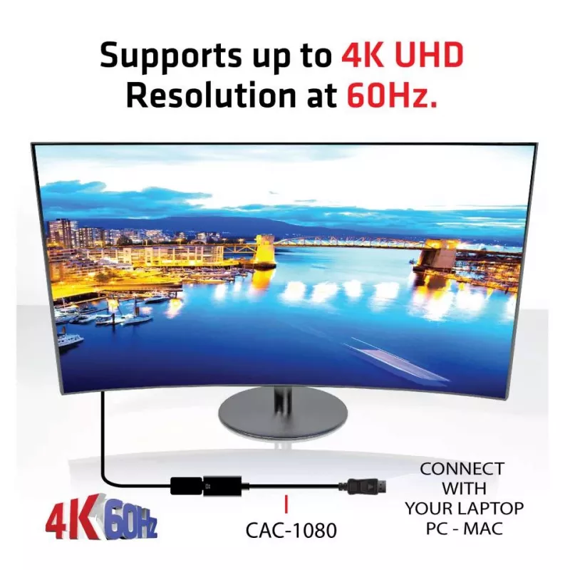 Actieve adapter DisplayPort 1.4 naar HDMI 2.0b CLUB3D CAC-1080