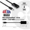CLUB3D Mini DisplayPort 1.4 naar HDMI 2.0b HDR actieve adapter