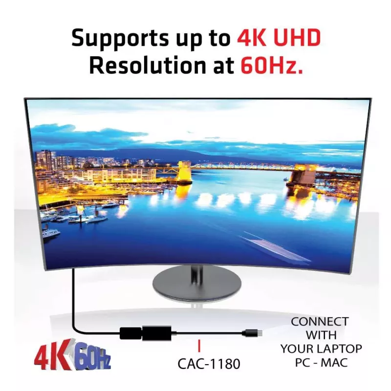 CLUB3D Mini DisplayPort 1.4 naar HDMI 2.0b HDR actieve adapter