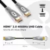 CLUB3D HDMI 2.0 4K60Hz UHD-kabel 5m/16.4ft
