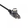 Club 3D CAC-1360 HDMI 2.0-kabel met Ethernet, 360° draaibaar, 4K60Hz UHD, M/M, 2 m, zwart