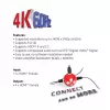 CLUB3D HDMI™ 4K@60Hz UHD splitter AC-voeding 4 poorten