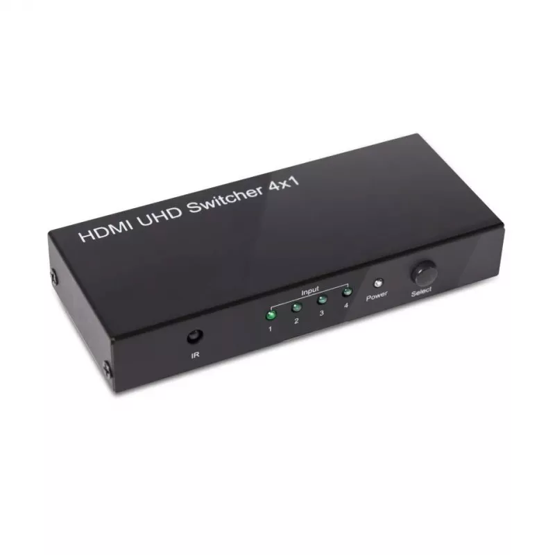 CLUB3D HDMI™ 2.0 UHD 4K60Hz SwitchBox 4 poorten met IR-afstandsbediening
