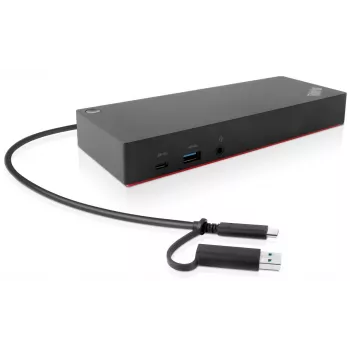 Lenovo 40AF0135EU Laptop-dock/port-replicator bedraad zwart